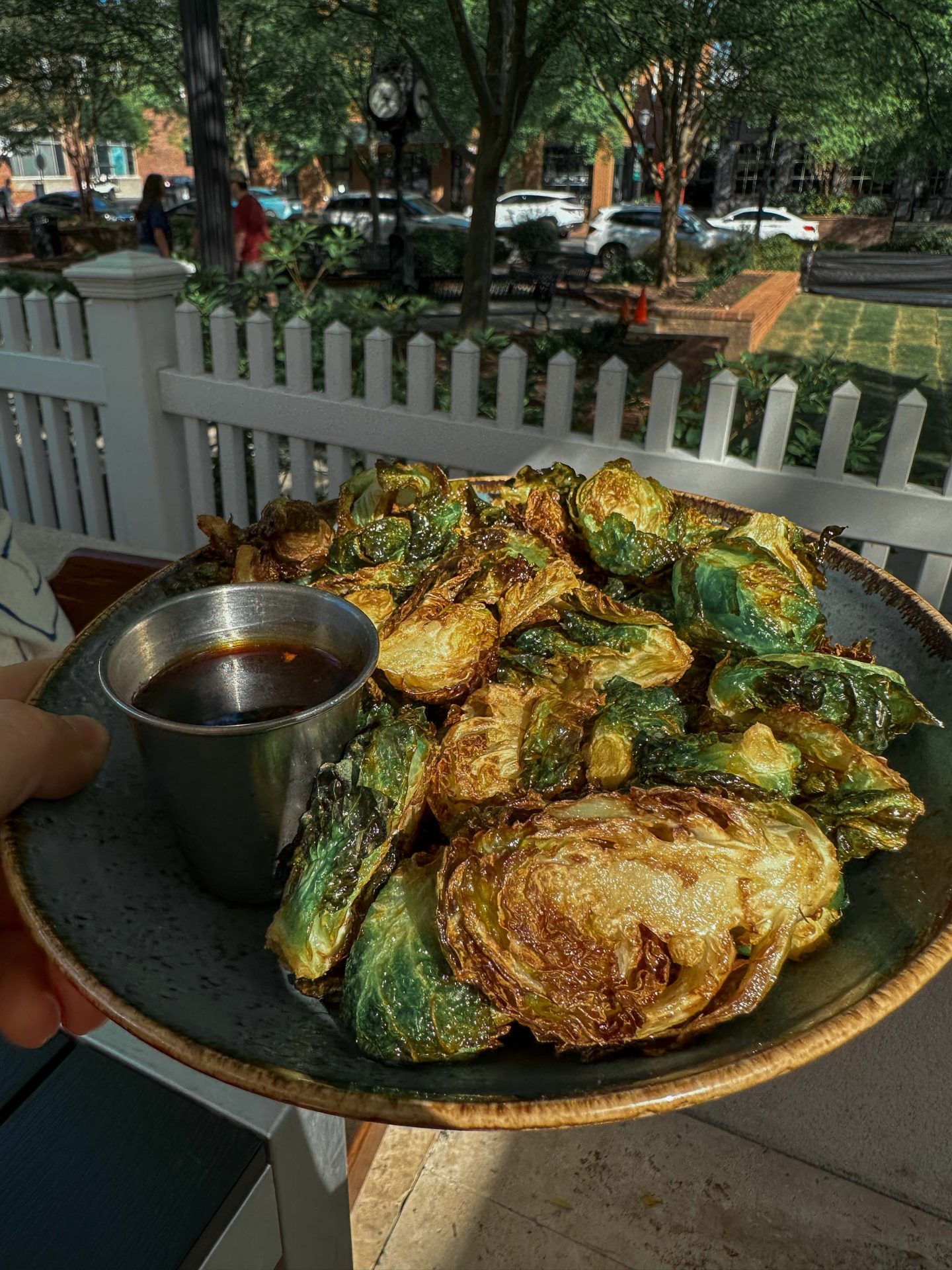 fort mill South Carolina, fish market, the fish market, Brussels sprouts, where to eat in fort mill, baxter village, fort mill South Carolina blog, blogger, motherhood, what to do in fort mill